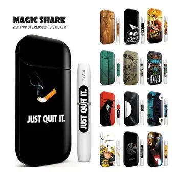 

Magic Shark Stereo Kongfu Panda Avengers Batman Pikachu Despicable Me Film for IQOS 2.4p Sticker for IQOS 2.4 Plus Skin Case