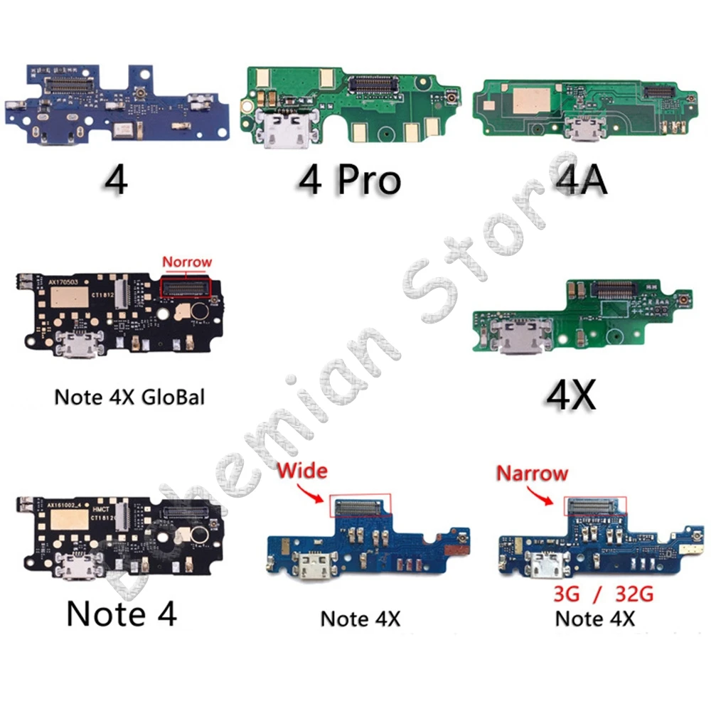 

Original For Xiaomi Redmi Note 3 3s 4 4x Pro Prime USB Date Charging Port Charger Dock Connector Flex Cable Replacement