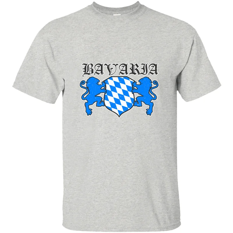 Пользовательские здания Bavaria печать футболка для мужчин Sunlight Kawaii Мужская футболка комиксов короткий рукав хип-хоп - Цвет: Men-Gray