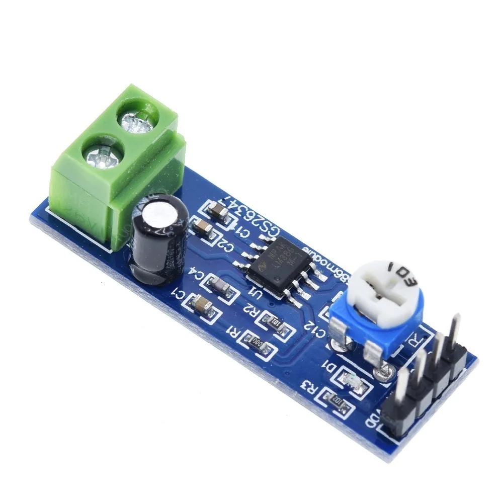 TZT 1/3/5PCS LM386 Audio-Verstärkermodul 200-fach 5V-12V Eingang 10K Widerstand – Detail 5