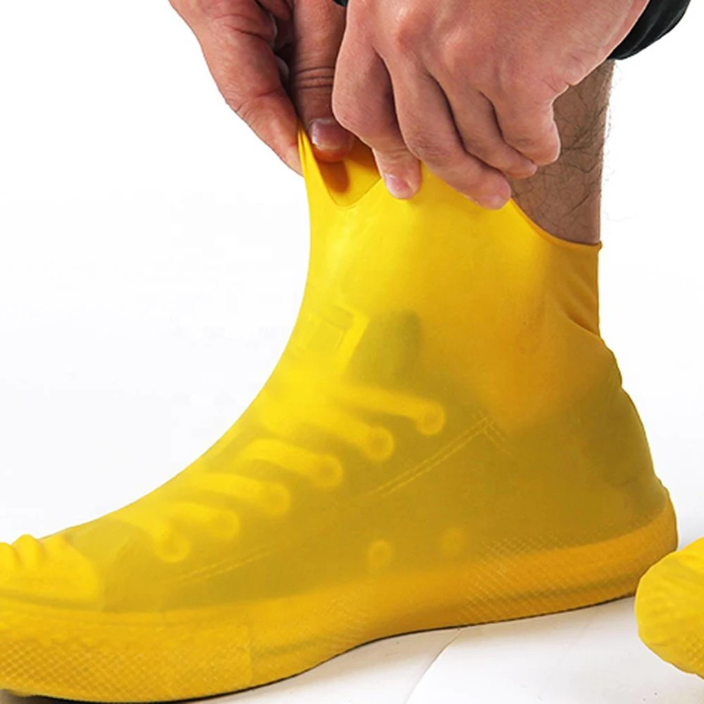 

1Pair Waterproof Boots Covers Rain Shoe Boots Cover Outdoor Non-Slip Silicone Shoe Covers Boot Covers Waterproof Reusable