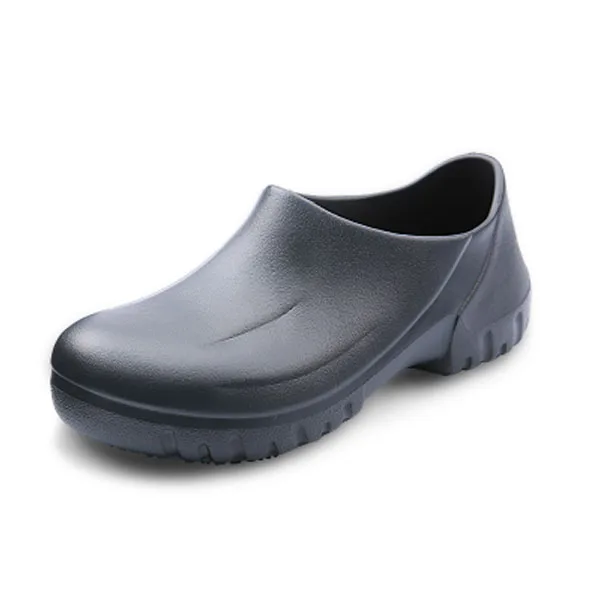 Man Chef Shoes Kitchen Cook Shoes Black Clogs Working Hospital Shoes Super Anti-skidding Oil proof Waterproof Sandals Flat