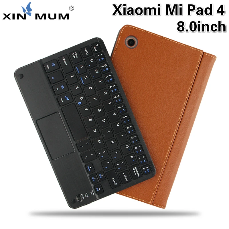

Keyboard Case For Xiaomi Mi pad 4 8.0 Wireless Bluetooth Keyboard Smart Protective Case For Xiaomi Mipad 4 8.0 inch Tablet Shell