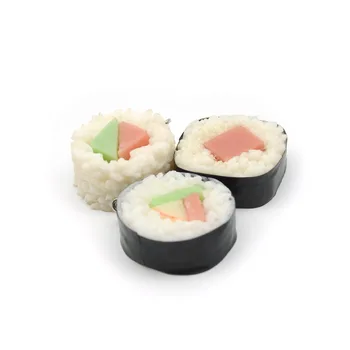 

Japanese-style simulation sushi roll 4cm seaweed baguette keychain pendant hot sale gift