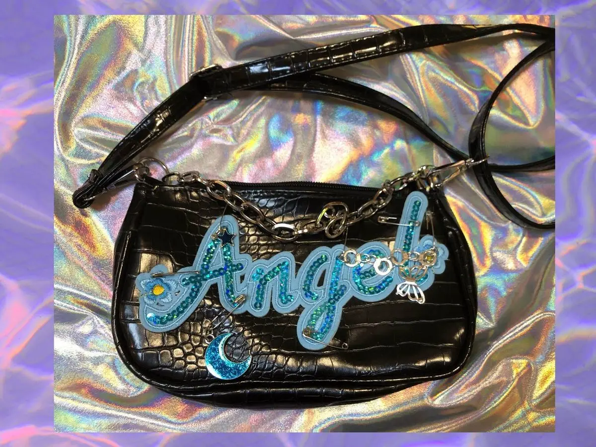 Y2K Shoulder Bag Harajuku Womens Girl Handbags Bags 90s E-girl Metal Punk Messenger Bag Female Letter Sequins Chain Underarm Bag Y2K Shoulder Bag Harajuku Womens Girl Handbags Bags 90s E-girl Metal Punk Messenger Bag Female Letter Sequins Chain Underarm Bag