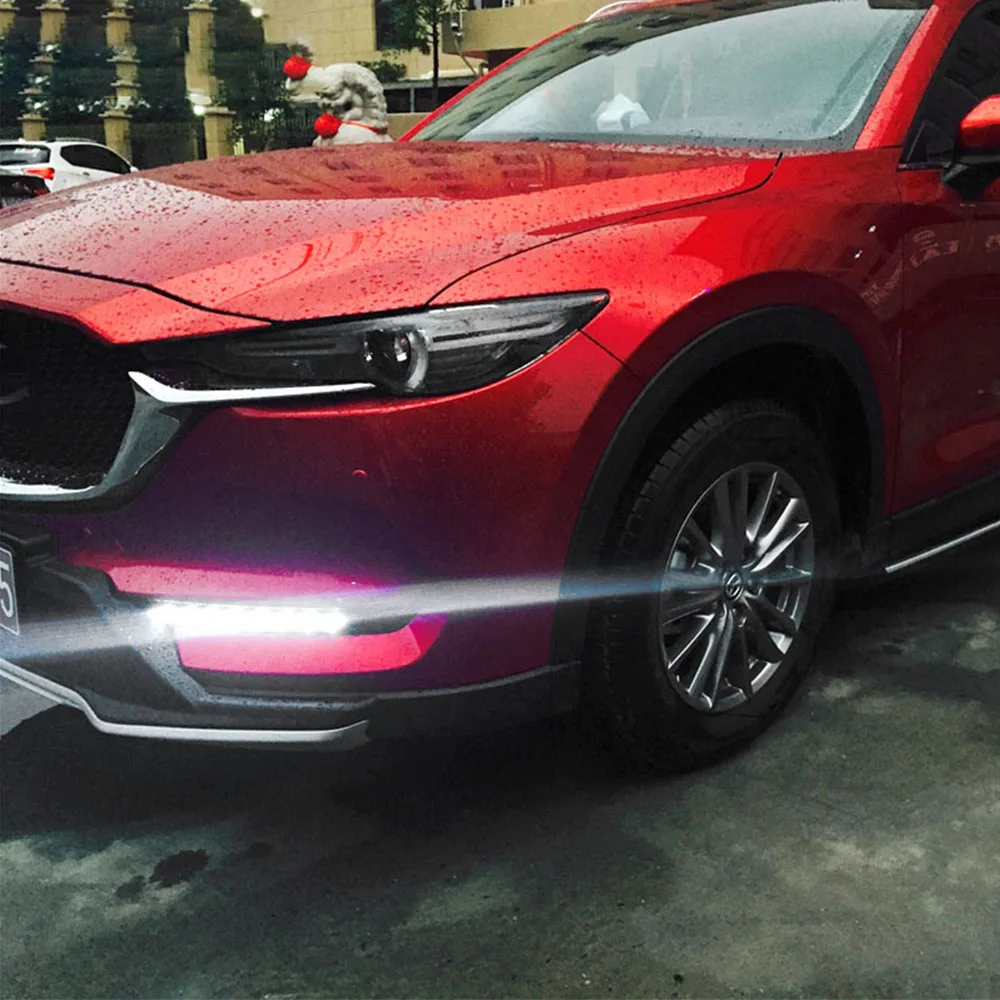 CSCSNL 2 шт. автомобиля светодиодный 12V ABS противотуманной фары DRL Дневной светильник