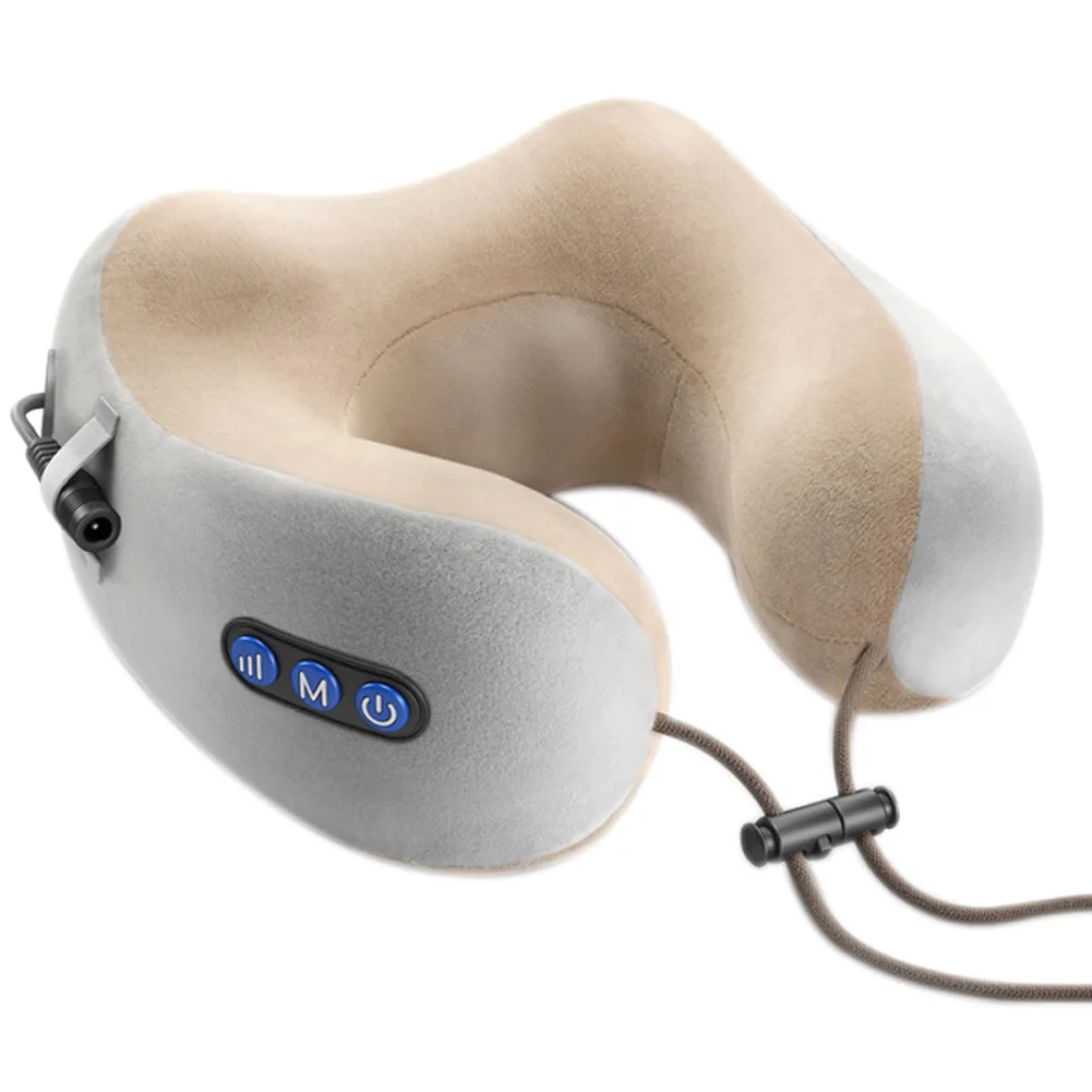 droppshiping электрическая Массажная подушка для шеи Memory Foam 3D разминающая Подушка с теплом для путешествий автомобиля M2