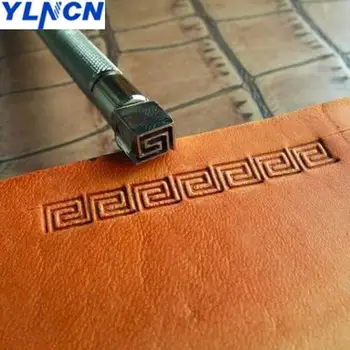 

Leather Printing carving Diy Tool Steel Wave pattern stamp Leather Craft Tools Embossing stamp