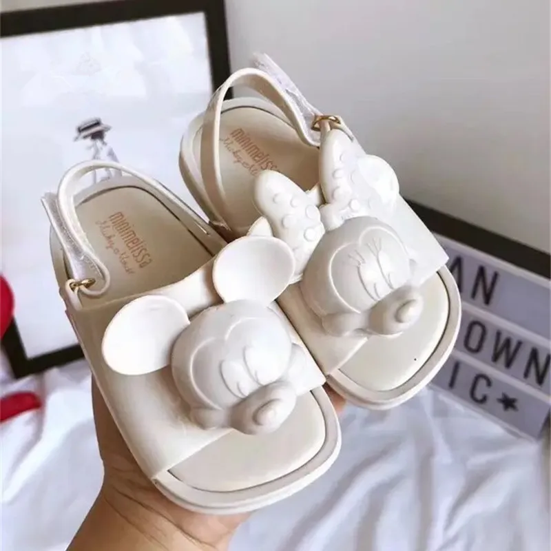 Mini Melissa/ г.; сандалии для мальчиков и девочек с изображением Микки Мауса; детские сандалии; детская обувь с изображением животных; милые сандалии Melissa