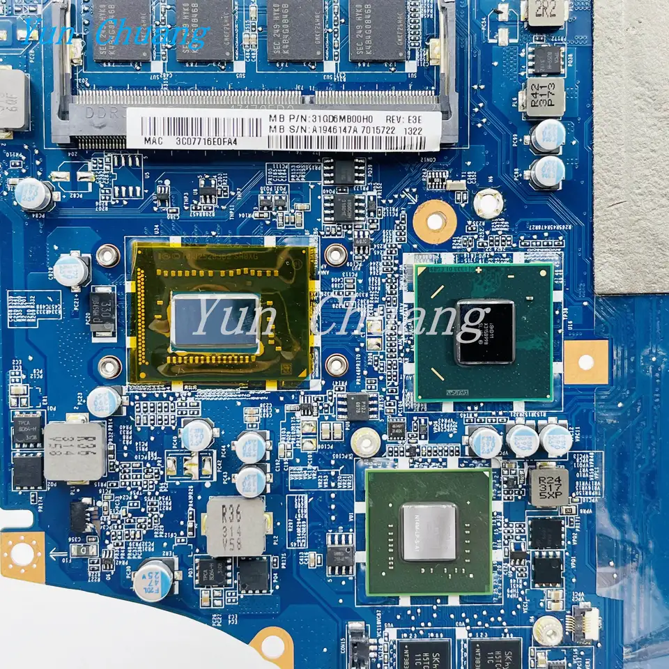 Carte Mère Sony Vaio SVF15 / SVF152 – DA0HK9MB6D0 Avec Processeur Et Ventilateur
