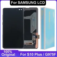 Ensemble écran tactile LCD Super AMOLED, pour SAMSUNG Galaxy S10 Plus G975 G975F G975F/DS, ORIGINAL=