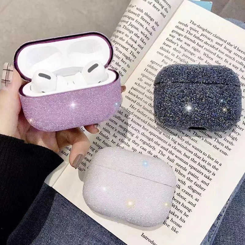 

Luxury Cute Crystal Diamond Shiny Case for Airpods Pro Shockproof Earphones Cover for Air Pods 1/2 airpod case