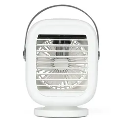 Portable Rotatable Fan Cold Water Fan Silent Three Gear Wind Speed 2000mah Usb Charging Small Fan For Office
