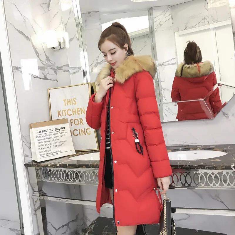 

Winter New Style Korean-style Versatile Cotton-padded Jacket Coat Loose-Fit down Jacket Cotton-padded Clothes Women's Mid-length