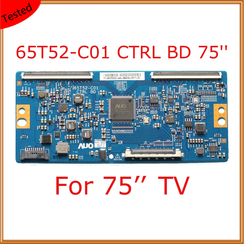 65T52 C01 CTRL BD 75 ''Tcon плата оборудование для отображения телевизора T CON сменная