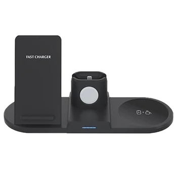 

QI Wireless Charging Base, Multifunctional Four-In-One Wireless Charger, Coffee Cup Heating