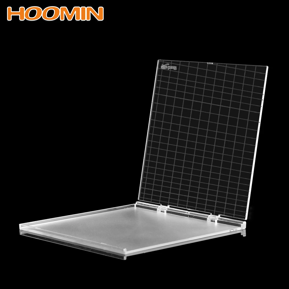

HOOMIN DIY Acrylic Folding Boards Scrapbook Paper Cards Craft Embossing Cards Plate For Cutting Dies Positioning Board Plate