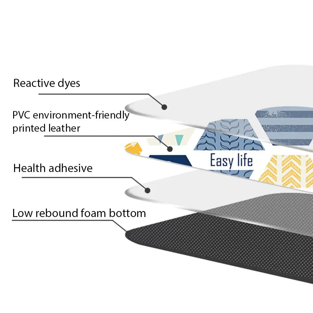 TPFOCUS коврик Домашний прямоугольник Водонепроницаемый нескользящие кухонные ковры Oilproof кожаный пол кухонный узор prinitng