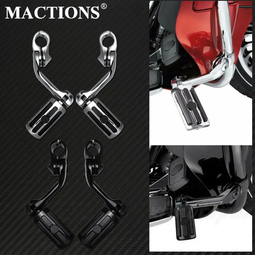 MACTIONS, 32 мм, длинные Угловые подножки для защиты двигателя, 1,25 дюймов, комплекты подножек для Harley Sportster XL 883 1200 Touring Dyna