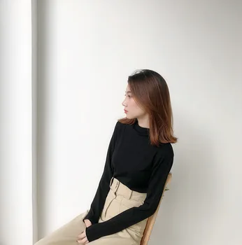 

t-Shirts autumn Women Casual Loose Gray color long Sleeve pink Top Femme