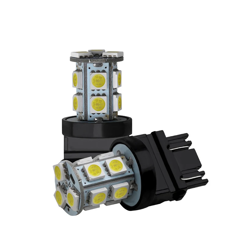 100PCS Big Promotion T20 W21/5W 7443 13 SMD 5050 LED Pure White Car Auto Light Source Brake Parking Reverse Lamp Bulb DC12V | Автомобили и