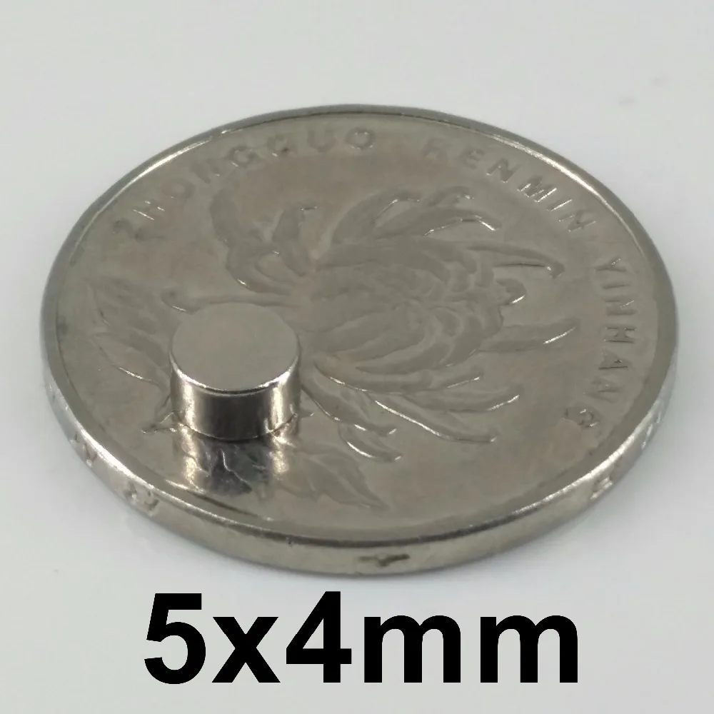 5x4 мм диск-диа магнит мини Круглый Мощный Meodymium Сильный N35