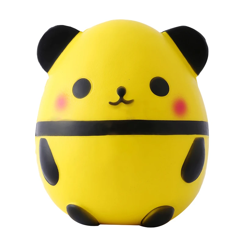 YELLOW Горячая большой размер Kawaii моделирование панда антистресс мягкие детские игрушки для детей медленно распрямляющийся мягкий сжимаемая игрушка - Цвет: YELLOW