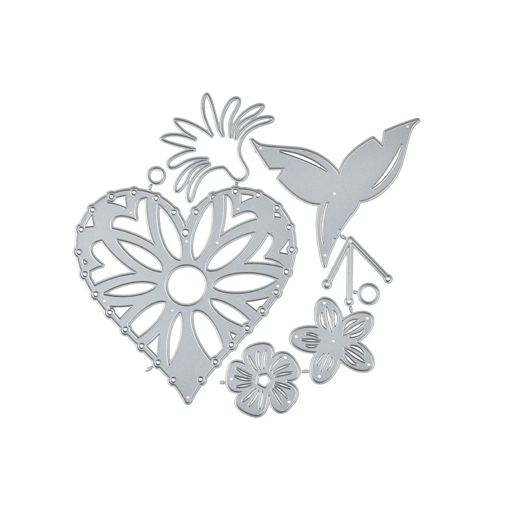 Eastshape Dot Heart Metal Cutting Dies Flower Made Dies New for Craft Dies Scrapbooking Embossing Stencil Die Cut Decor