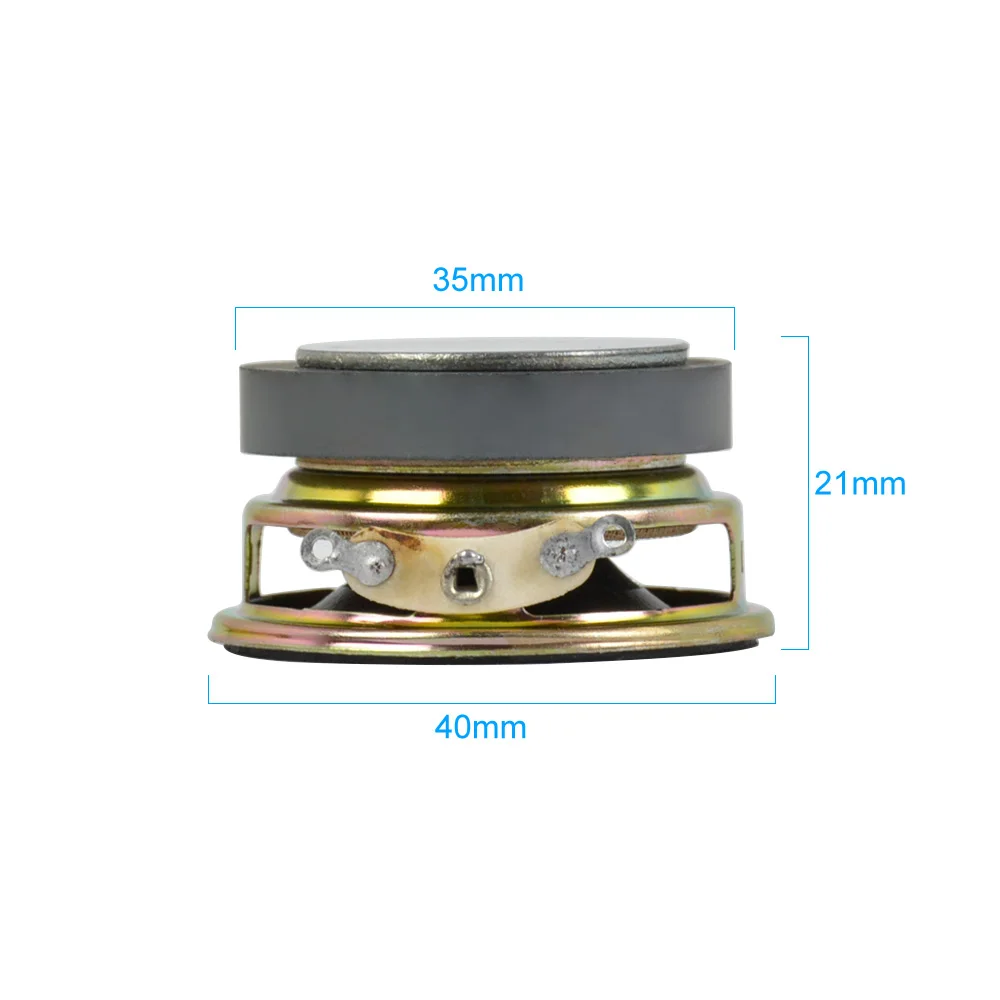 2Pcs 1.5 Inch Full Frequency Sound Speaker 40MM 4 Ohm 3W Bluetooth Speaker PU Basin Loudspeaker for Audio Amplifier DIY bluetooth speaker audio speakers