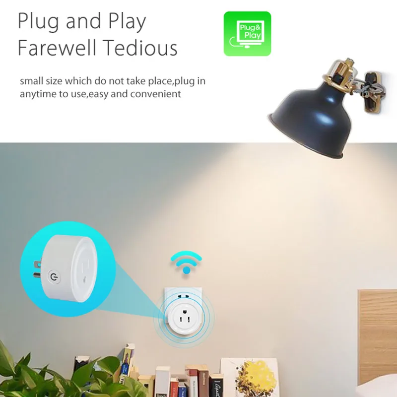 Умная Wi-Fi устройство домашнего использования, электрическая распределительная ForTuyasmart Мощность переключатель передачи голоса, Управление Google розетка Amazon Alexa переключатель Wi-Fi