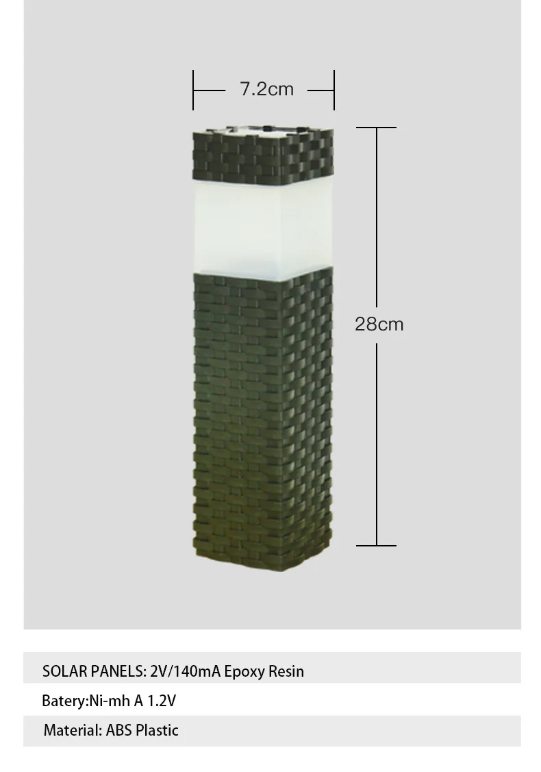 JeeYee Brand Solar Energy Lawn Lamp Led Solar Outdoor Lights Garden Lights Lamps Outdoor Garland Lighting LED Lawn Light Street (8)