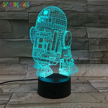 

Astromech Droid Robot R2 D2 Led Night Light Star Wars Nightlight Child Kids Gift Home Decoration Table Lamp Star Wars Robot R2D2