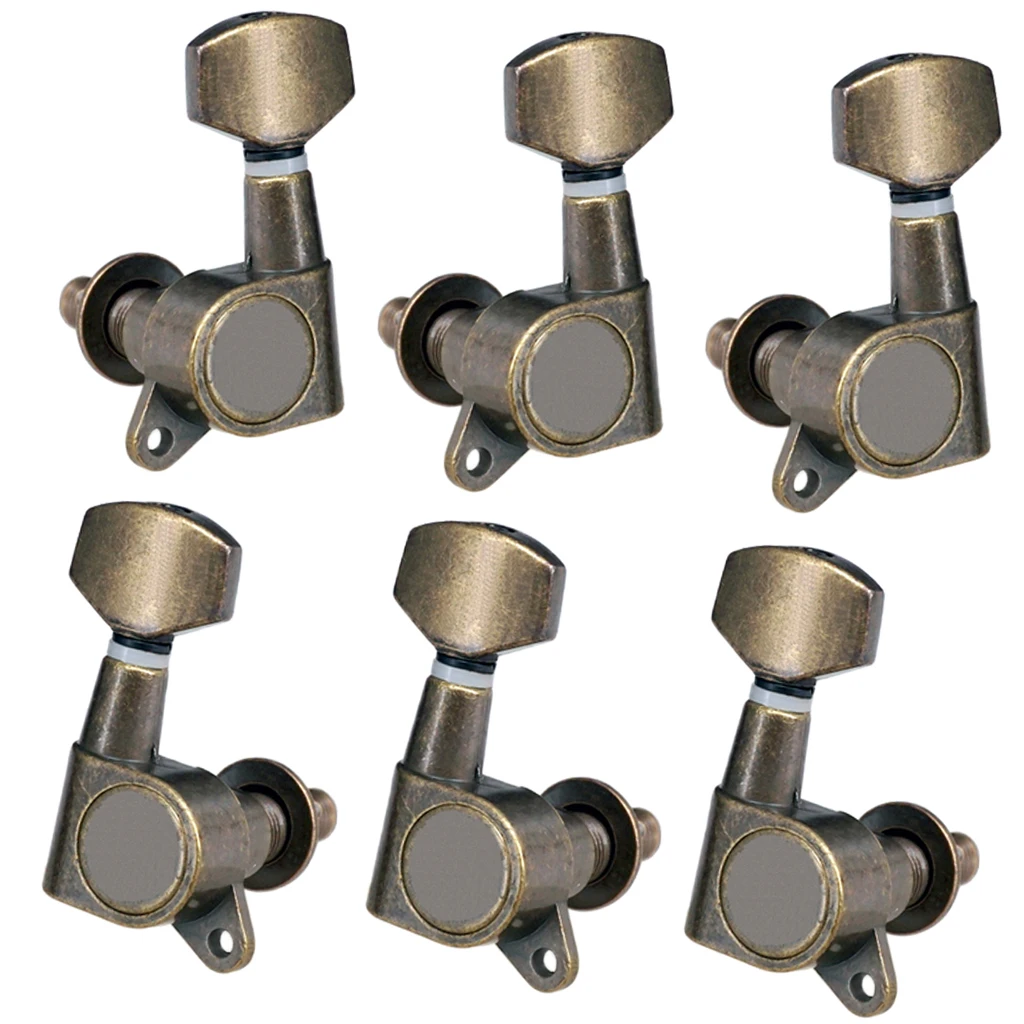 6pcs 3L3R Guitar Tuning Pegs Tuners Machine Heads for Acoustic Electric Guitar Parts