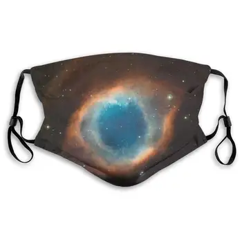

Helix Nebula Milky Way Planetary Washable Reusable Mask, Anti Dust Half Face Mouth Mask For Kids Teens Men Women With Adjustable