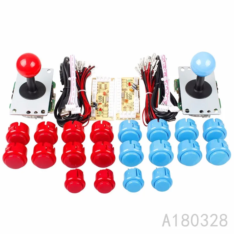Arcade Joystick DIY Kit Zero Delay USB Encoder To PC Sanwa + Push Buttons For Mame | Спорт и развлечения