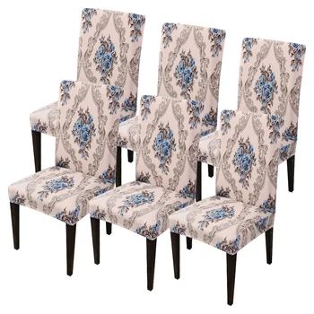 

Elastic Chair Cover Dining Seat Cover Protector For All Seasons