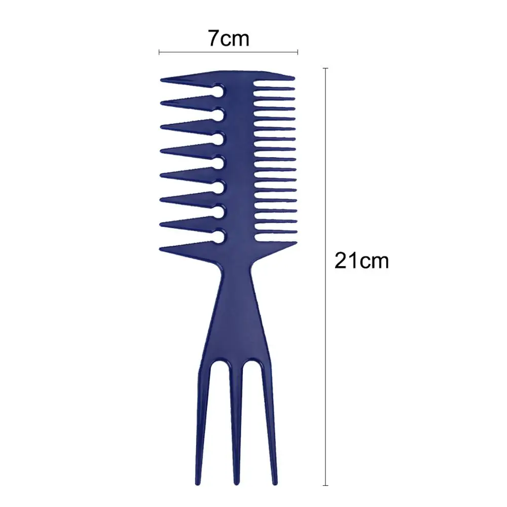Парикмахерские расчески для окрашивания стрижки двухсторонние зубов в форме