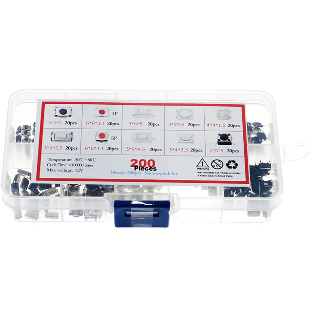 WR5 Key Blank Type Keys & Key Blanks 250-Piece Micro Button/Switch ...