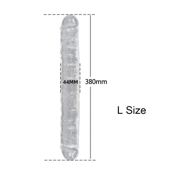 Silicone Big Anal Dildo Double Long Penis Butt Plug Lesbian Sex Toys for Women Huge Cock Vaginal Anal Plug Fake Realistic Dildos 3