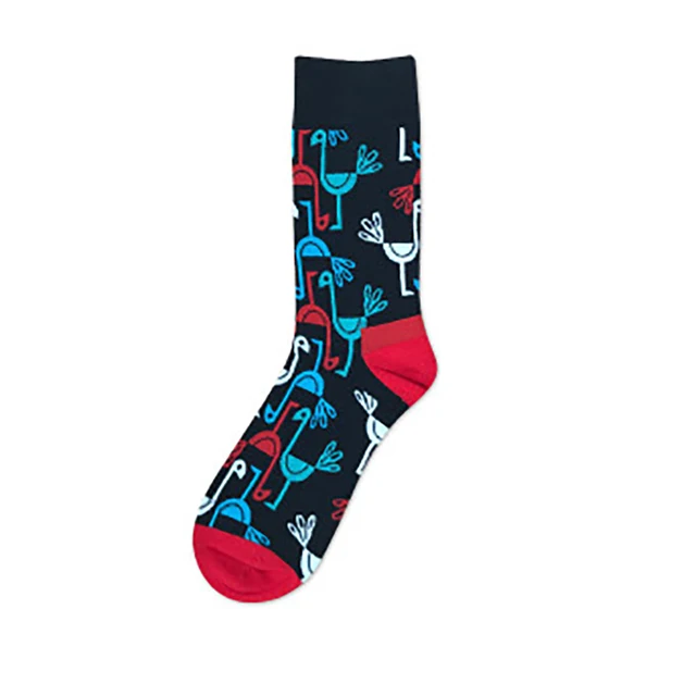 Unisex Fashion Art Men Sock 3D Print Fruit Happy Socks Avocado Apple Cherry Crew Men Funny Meias Cotton Harajuku Soft Socks 8