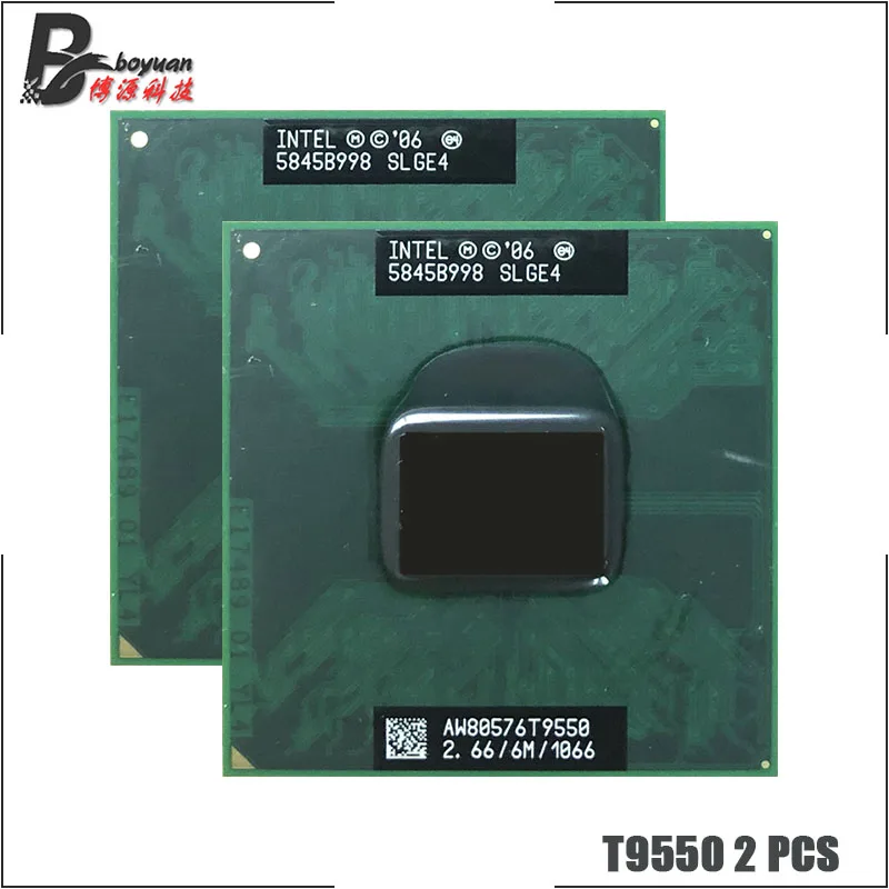 Двухъядерный двухпоточный процессор Intel Core 2 Duo T9550 SLGE4 6 ГГц Мб 35 Вт разъем P шт. |