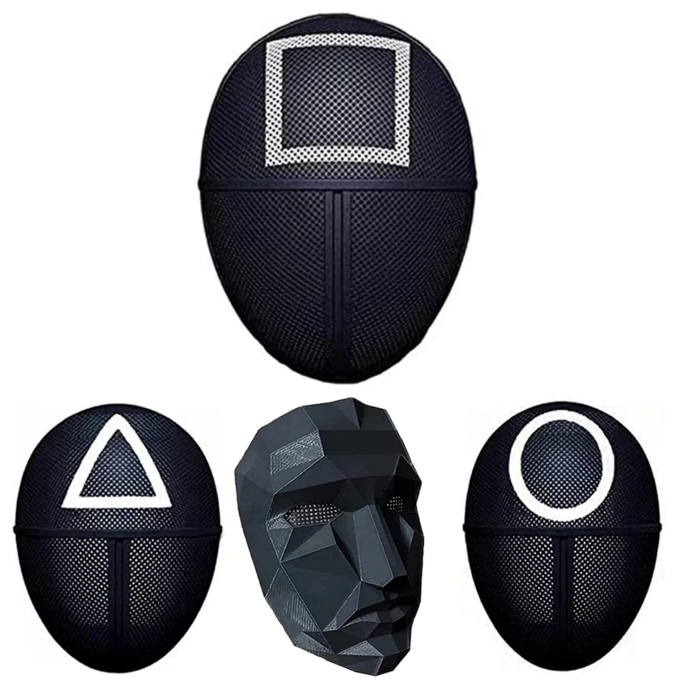 Squid Game Mask Squidgame Cosplay Deguisement Halloween Masquerade