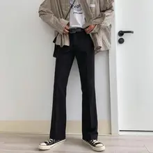 SHENGYUJIN M~ XXL! Шикарные тонкие зауженные повседневные брюки мужские тонкие брюки ретро осенние ощущения широкие расклешенные брюки tide