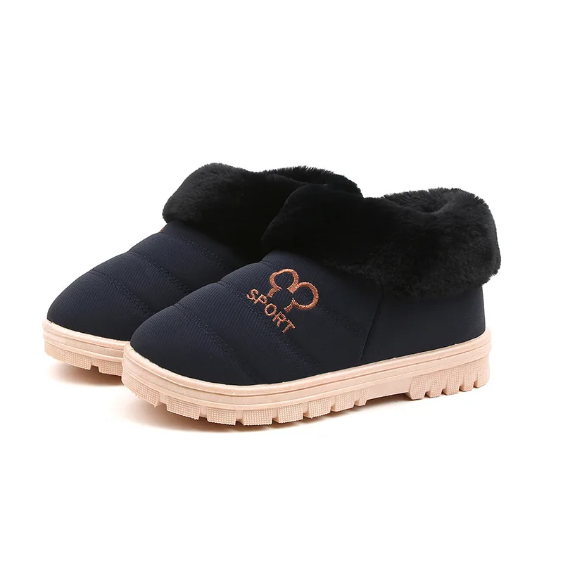 

Cotton-padded Shoes Winter New Style 2019 Men And Women Anti-slip Warm plus Velvet Simple Home Cotton-padded Shoes