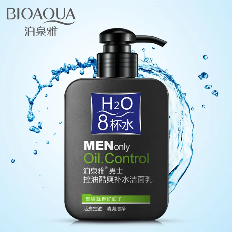 Bioaqua, 8, водное масло, контроль, для мужчин, только для мужчин, пенка, моющее средство для лица, моющее средство для лица, анти-грязь, Глубокая очистка, пузырьковый уход за кожей