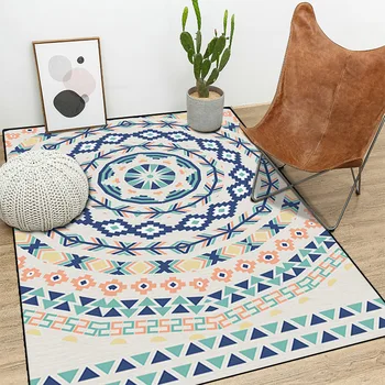

Cilected Ethnic Style 3D Printing Carpet 80X120CM Living Room Bedroom Coffee Table Chair Mat Geometry Children Crawling Rugs