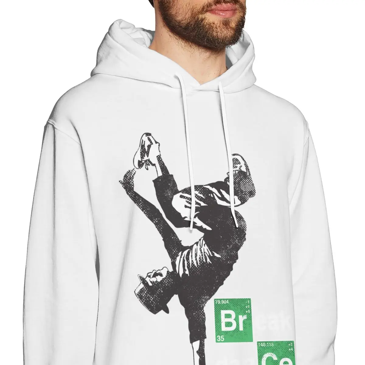 Breaking bad Hoodies Cartoon Design Break Dance Sweatshirt Crazy Top Design For Man