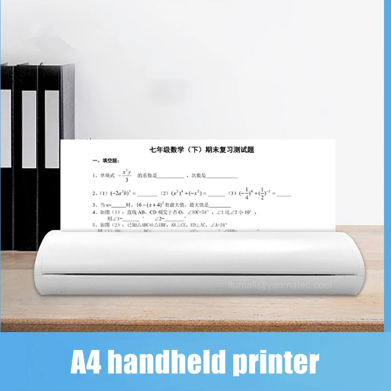 printer mini a4 Homework Photo Machine a4 Portable Thermal Printer Wireless Bluetooth Usb Home Office Mobile Printing Ios Android Applicable best mini printer for iphone