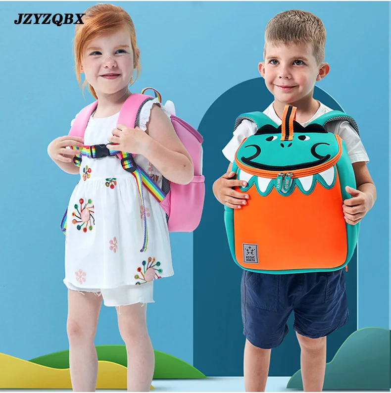 JZYZQBX мультфильм животных школьная Детская сумка-рюкзак mochilas escolares infantiles mochila escolar школьный рюкзак для девочек и мальчиков