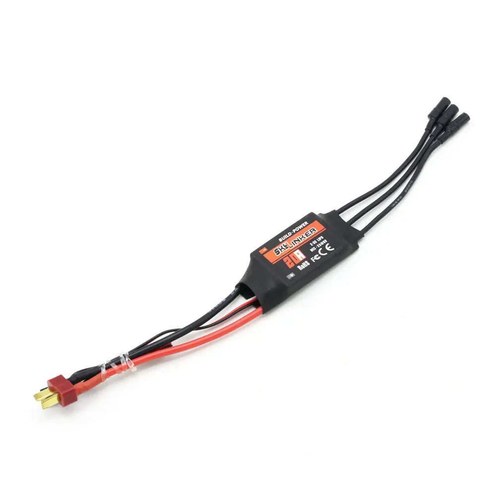 Сборка мощности Skylinker BLHeli ESC 20A 30A 40A ESC Регулятор скорости 2-3S с 2A 5V UBEC для RC фиксированного крыла